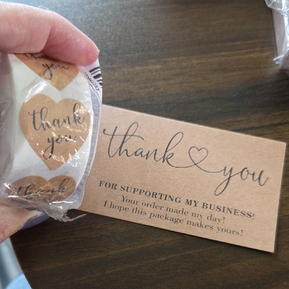 Other - 500 Thank You Stickers and 50 Thank You Cards Set